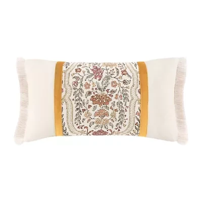 Rose Tree Baroda Rectangular Throw Pillow