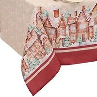 Elrene Home Fashions Gingerbread Bliss Tablecloth