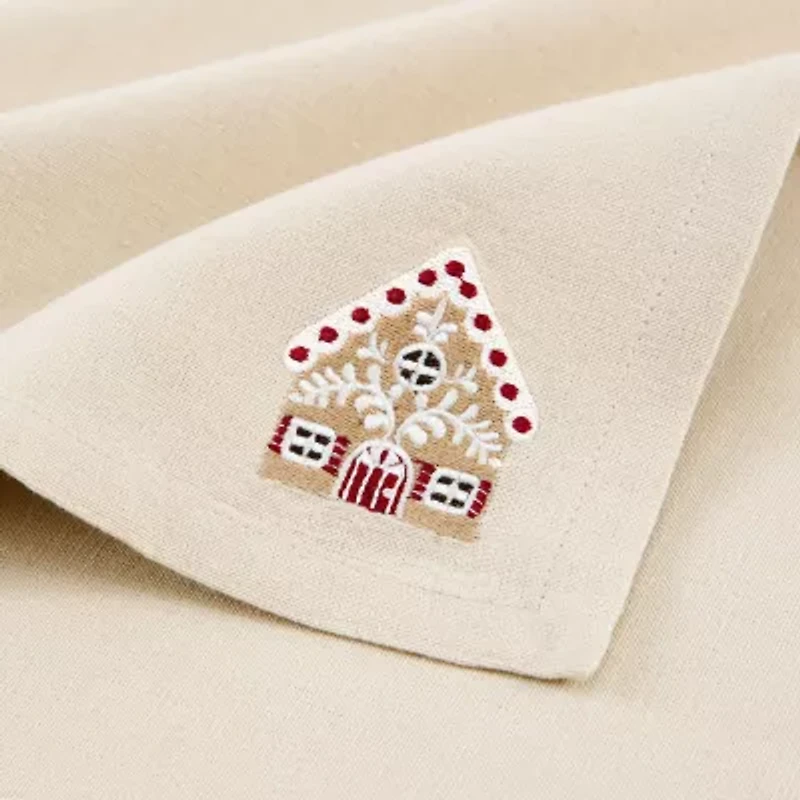 Elrene Home Fashions Gingerbread Bliss Embroidered 4-pc. Napkins