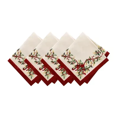 Villeroy & Boch Winter Bows and Garland 4-pc. Napkins