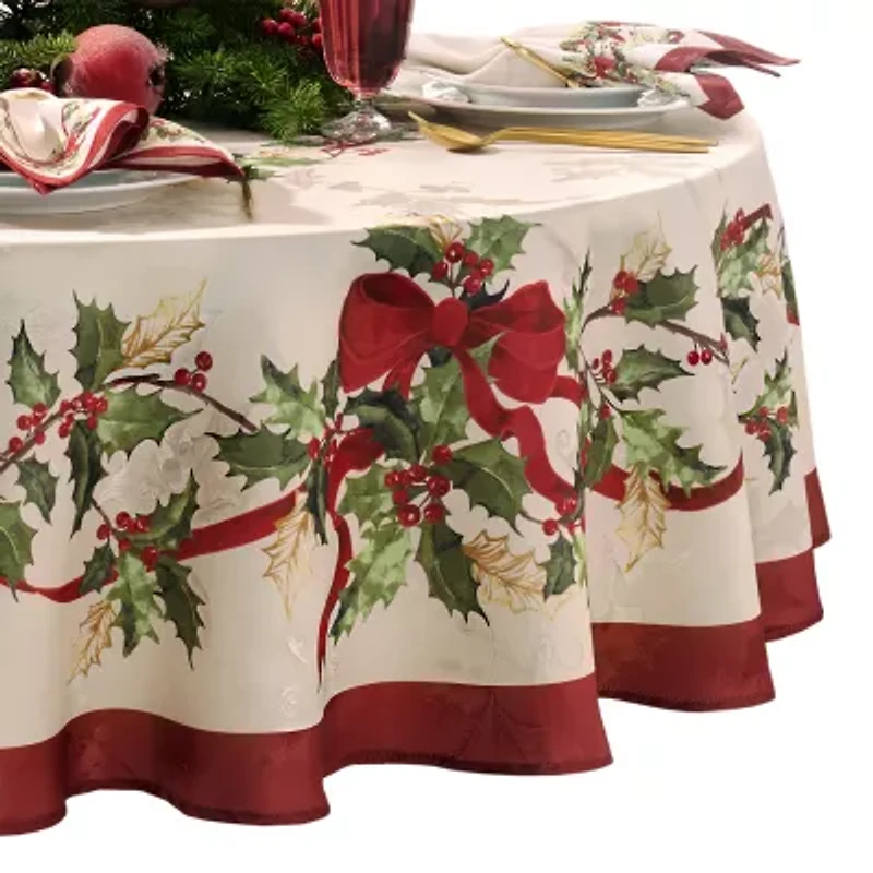 Villeroy & Boch Winter Bows and Garland Round/Oval Tablecloth