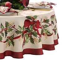 Villeroy & Boch Winter Bows and Garland Round/Oval Tablecloth