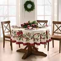 Villeroy & Boch Winter Bows and Garland Round/Oval Tablecloth