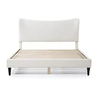 Lumi Wingback Upholstered Queen Bed