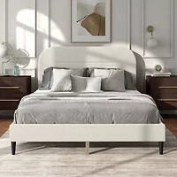 Lumi Upholstered Panel Queen Bed
