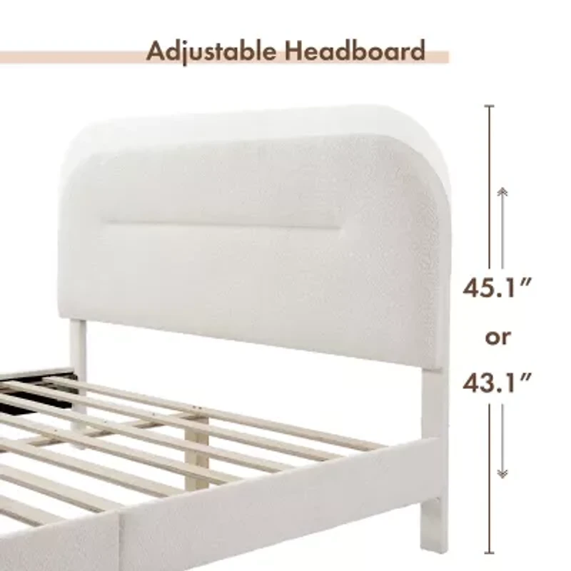 Lumi Upholstered Panel Queen Bed