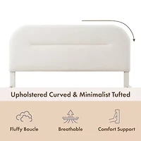 Lumi Upholstered Panel Queen Bed