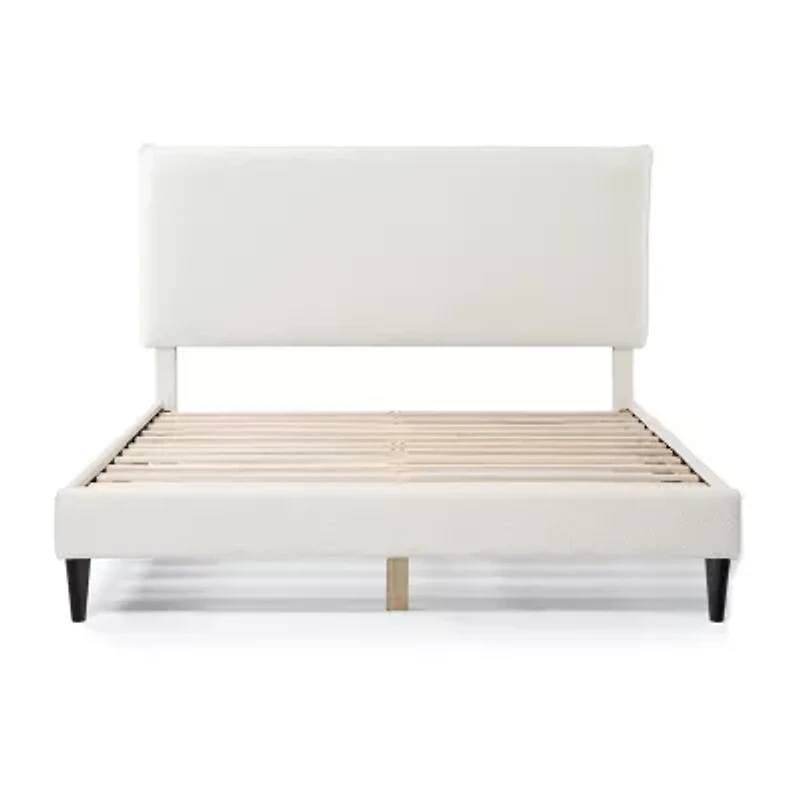 Lumi Boucle Fabric Queen Bed