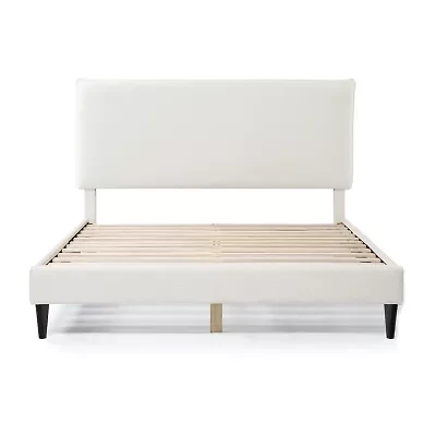 Lumi Boucle Fabric Queen Bed