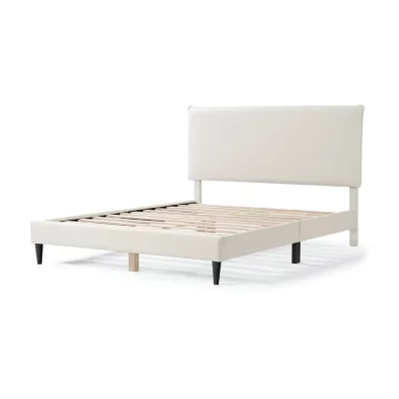 Lumi Boucle Fabric Queen Bed