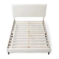 Lumi Boucle Fabric Queen Bed