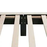 Lumi Boucle Fabric Queen Bed
