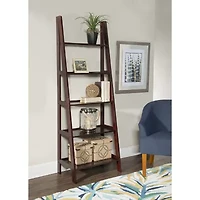 Almasy 5-Shelf Leaning Bookshelf