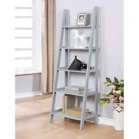 Almasy 5-Shelf Leaning Bookshelf