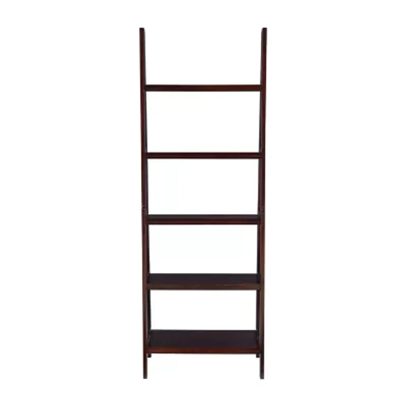 Almasy 5-Shelf Leaning Bookshelf