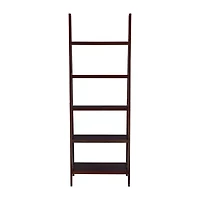 Almasy 5-Shelf Leaning Bookshelf