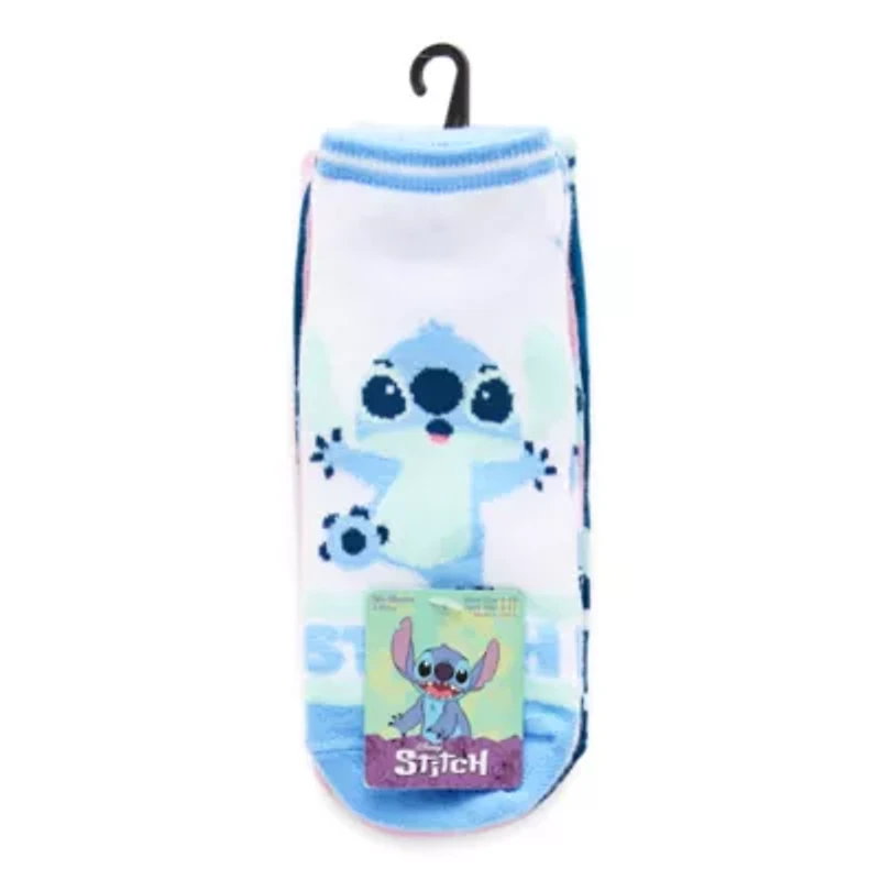 Womens Breathable Multi-Pack 5 Pair Lilo & Stitch Low Cut Socks