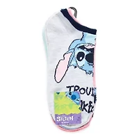Womens Breathable Multi-Pack 5 Pair Lilo & Stitch Low Cut Socks