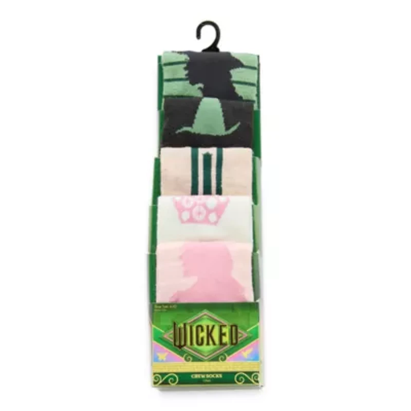 Wicked Womens 5 Pair Crew Socks
