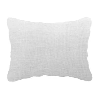 Vibhsa Vibhsa Handwoven Decorative Pillow With Bows And Frills, 14" X 24" Rectangular Throw Pillow
