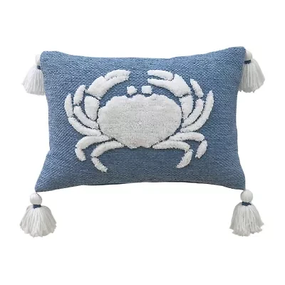 Vibhsa Vibhsa Baltic Table Tufted Pillow With Corner Tassels, 14" X 20" Rectangular Throw Pillow