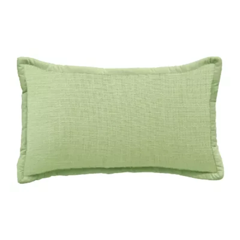 Vibhsa Vibhsa Honeycomb Handwoven Textured Pillow, 14" X 24" Rectangular Throw Pillow