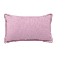 Vibhsa Vibhsa Honeycomb Handwoven Textured Pillow, 14" X 24" Rectangular Throw Pillow