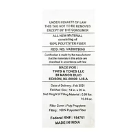 Vibhsa Vibhsa Honeycomb Handwoven Textured Pillow, 14" X 24" Rectangular Throw Pillow