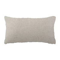 Vibhsa Vibhsa Linden Street Handwoven & Machine Embroidered Decorative Pillow, 14" X 24" Rectangular Throw Pillow