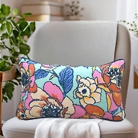 Vibhsa Vibhsa Novelty Pillow With Digital Print & Machine Embroidery 14" X 24" Rectangular Throw Pillow