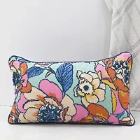 Vibhsa Vibhsa Novelty Pillow With Digital Print & Machine Embroidery 14" X 24" Rectangular Throw Pillow