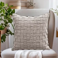 Vibhsa Vibhsa Baltic Cut And Sew Decorative Pillow, 20" X 20" Square Throw Pillow