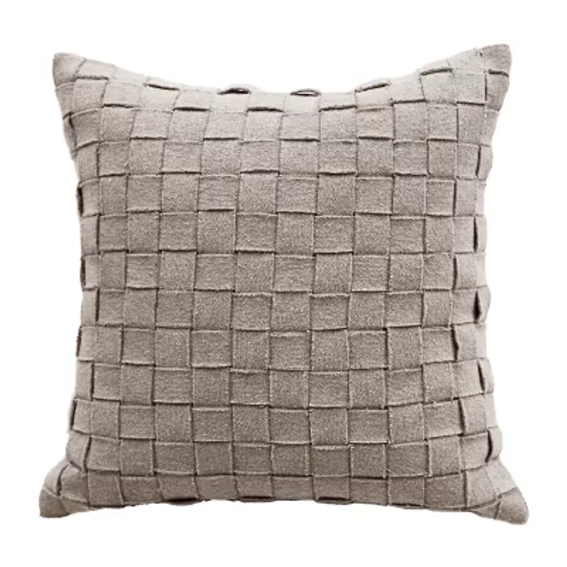 Vibhsa Vibhsa Baltic Cut And Sew Decorative Pillow, 20" X 20" Square Throw Pillow