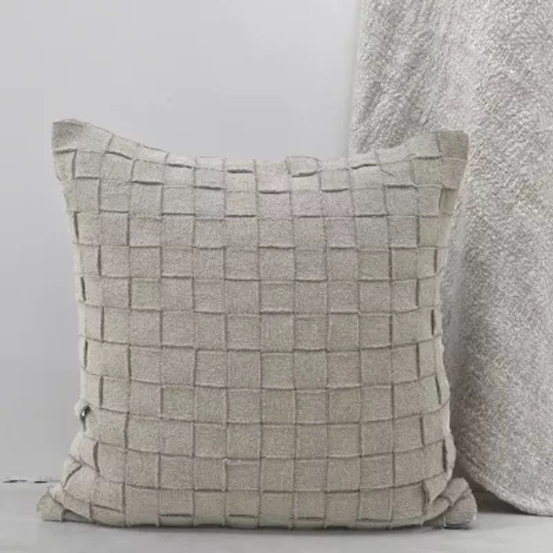 Vibhsa Vibhsa Baltic Cut And Sew Decorative Pillow, 20" X 20" Square Throw Pillow