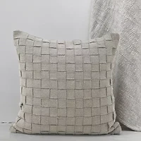 Vibhsa Vibhsa Baltic Cut And Sew Decorative Pillow, 20" X 20" Square Throw Pillow