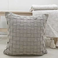 Vibhsa Vibhsa Baltic Cut And Sew Decorative Pillow, 20" X 20" Square Throw Pillow