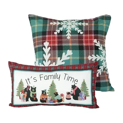 Your Lifestyle By Donna Sharp Holiday Love 2-pc. Square Throw Pillow