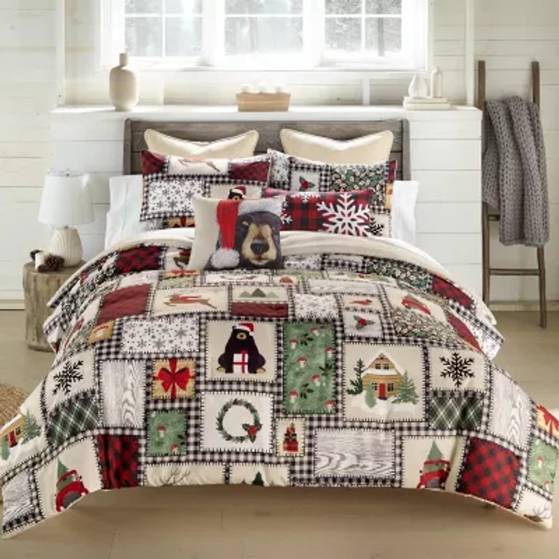 Your Lifestyle By Donna Sharp Winter Cottage 3-pc. Midweight Easy Care Comforter Set