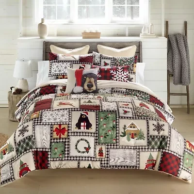 Your Lifestyle By Donna Sharp Winter Cottage 3pc Queen Comforter Set 3-pc. Midweight Easy Care