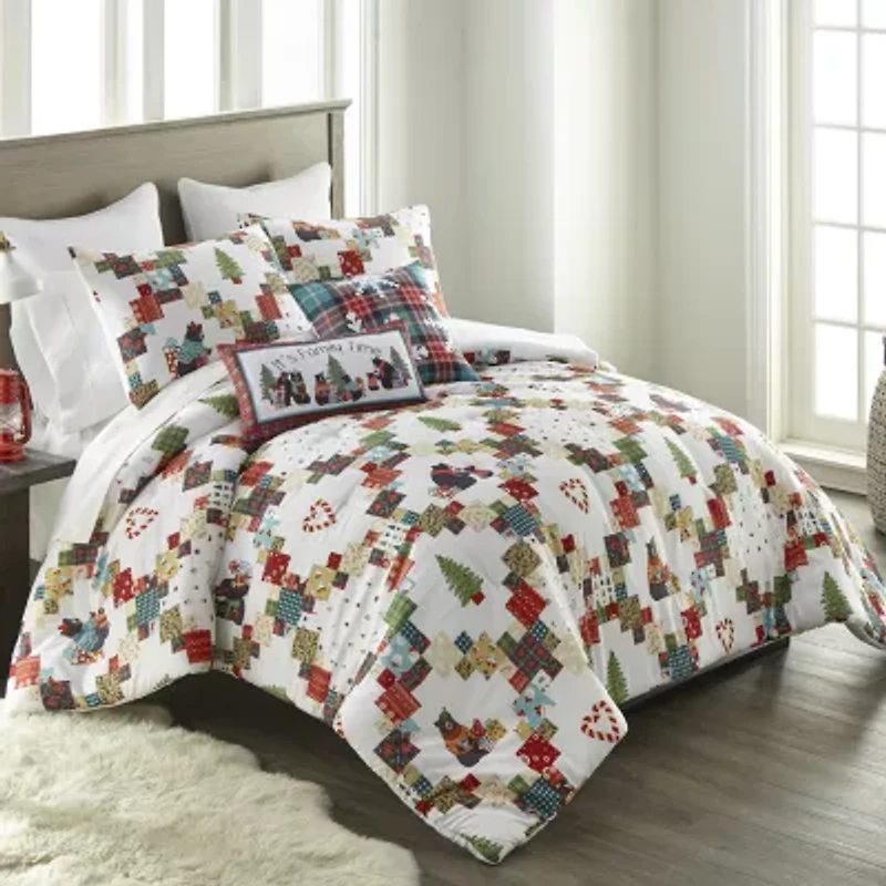 Your Lifestyle By Donna Sharp Holiday Love 3-pc. Midweight Easy Care Comforter Set