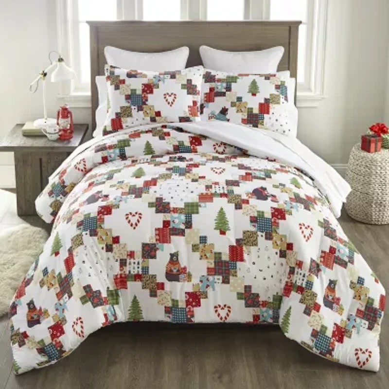 Your Lifestyle By Donna Sharp Holiday Love 3-pc. Midweight Easy Care Comforter Set