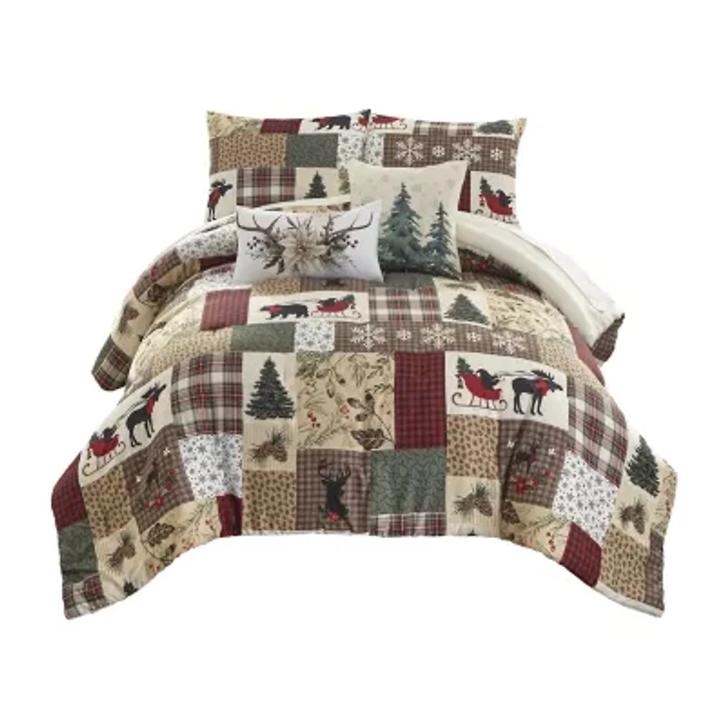 Your Lifestyle By Donna Sharp Dashing 3pc Queen Comforter Set 3-pc. Midweight Easy Care