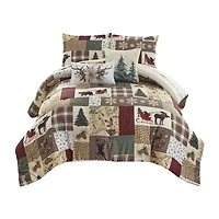 Your Lifestyle By Donna Sharp Dashing 3pc Queen Comforter Set 3-pc. Midweight Easy Care