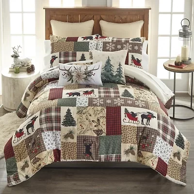 Your Lifestyle By Donna Sharp Dashing 3pc Queen Comforter Set 3-pc. Midweight Easy Care