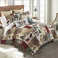 Your Lifestyle By Donna Sharp Dashing 3pc Queen Comforter Set 3-pc. Midweight Easy Care