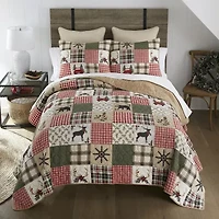 Your Lifestyle By Donna Sharp Holly Forest Pieced Cotton Easy Care Quilt Set