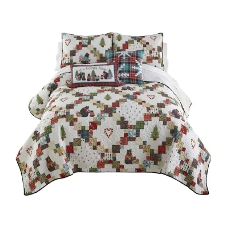 Your Lifestyle By Donna Sharp Holiday Love 2pc Twin Quilt Set Easy Care