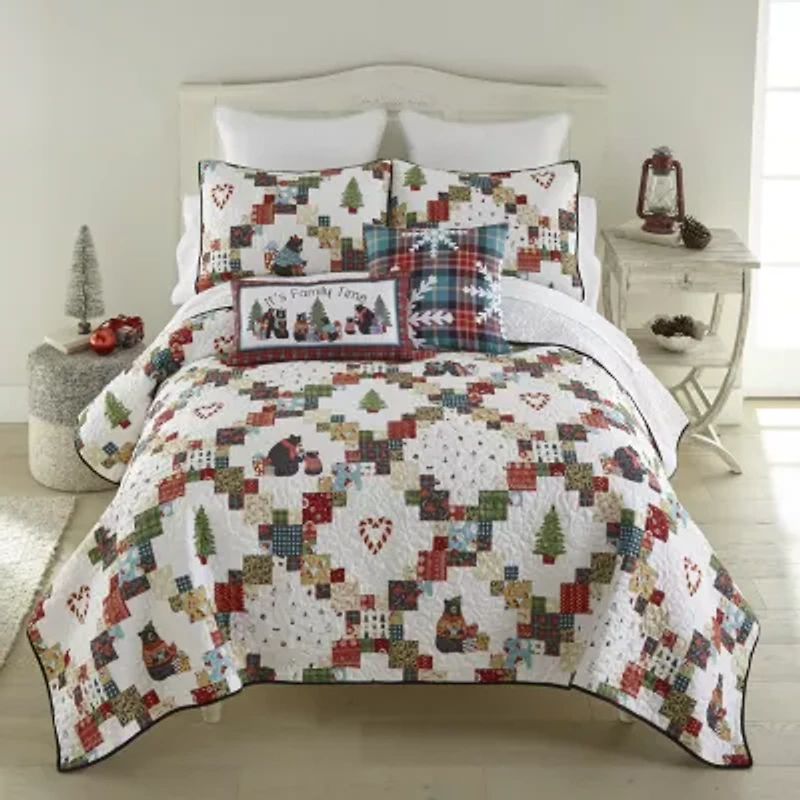 Your Lifestyle By Donna Sharp Holiday Love 2pc Twin Quilt Set Easy Care