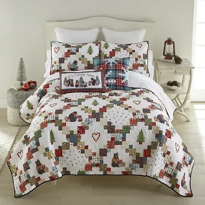 Your Lifestyle By Donna Sharp Holiday Love 2pc Twin Quilt Set Easy Care