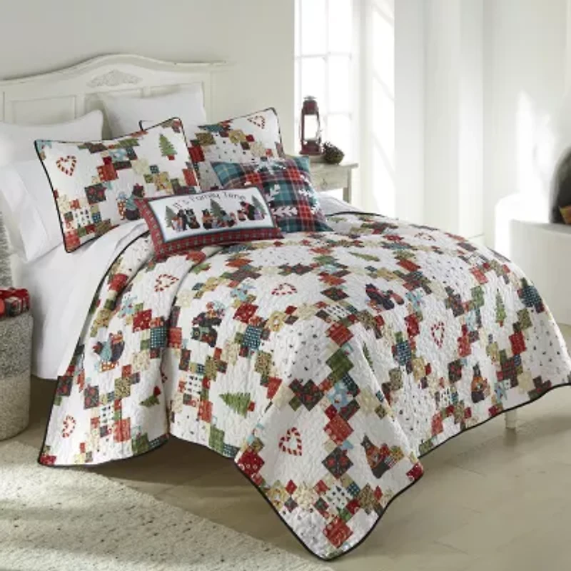 Your Lifestyle By Donna Sharp Holiday Love 2pc Twin Quilt Set Easy Care